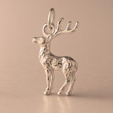 18ct Rose Gold - Forest Stag Charm