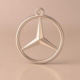 18ct Rose Gold - Mercedes Charm