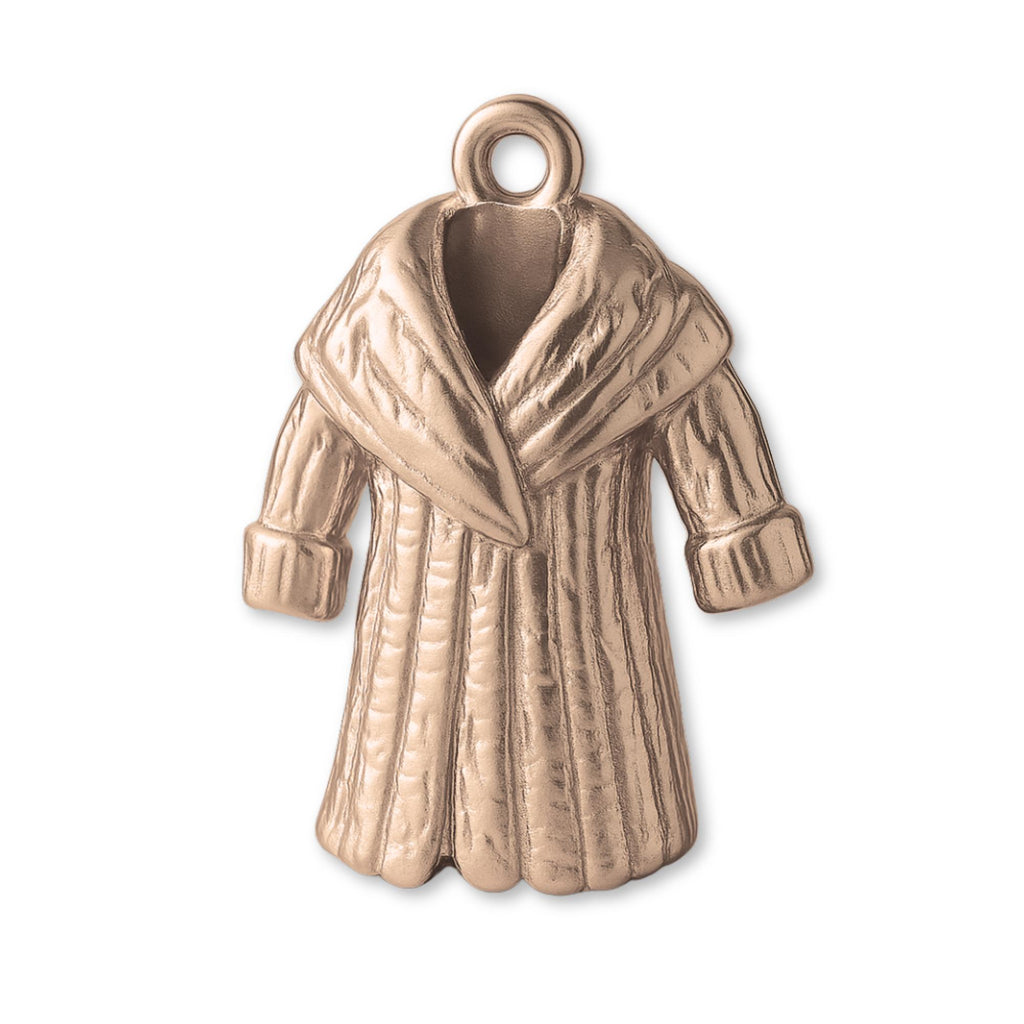 9ct Rose Gold - Puffy Winter Coat Charm