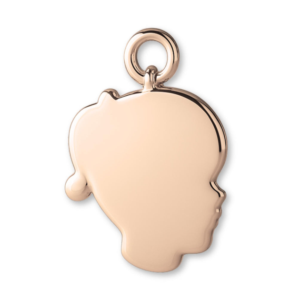 9ct Rose Gold - Girls Silhouette Charm