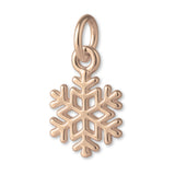 18ct Rose Gold - Classic Snowflake Charm