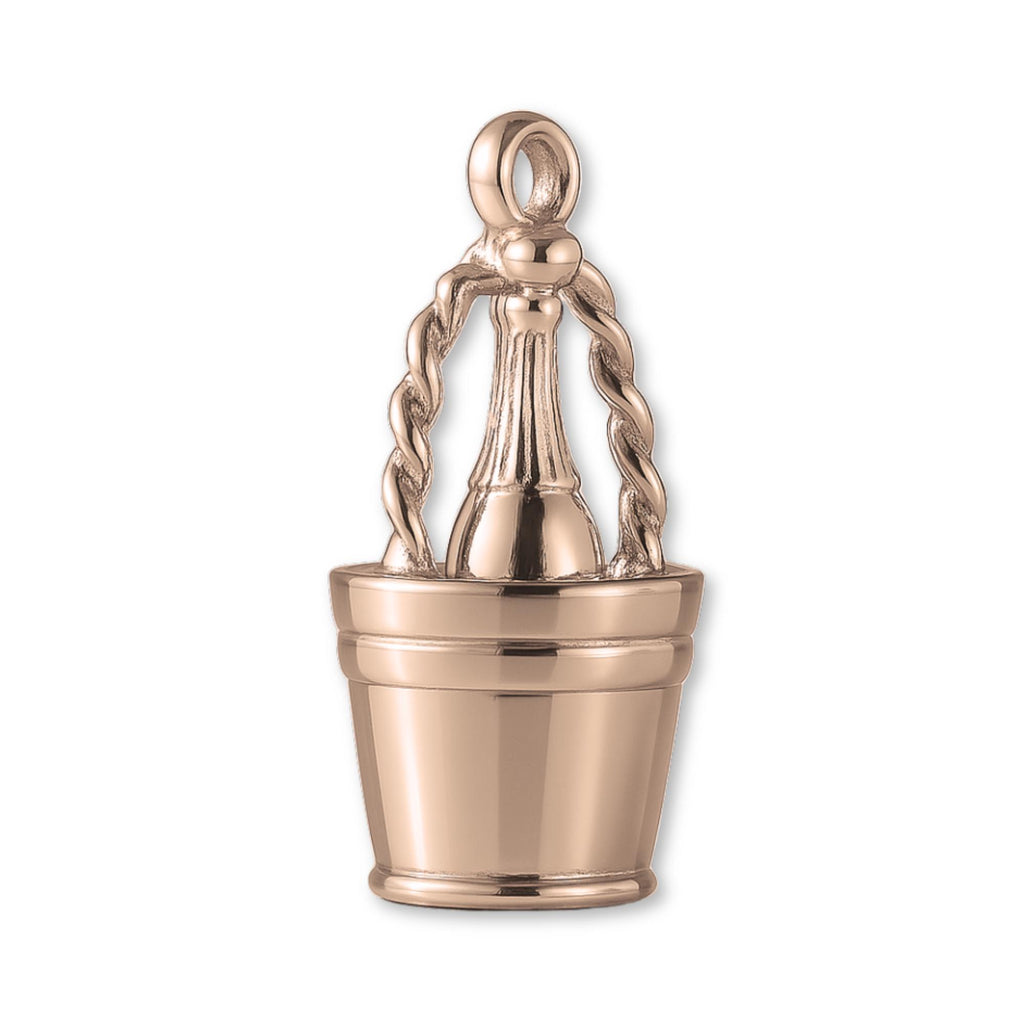 18ct Rose Gold - Champagne Bucket Charm