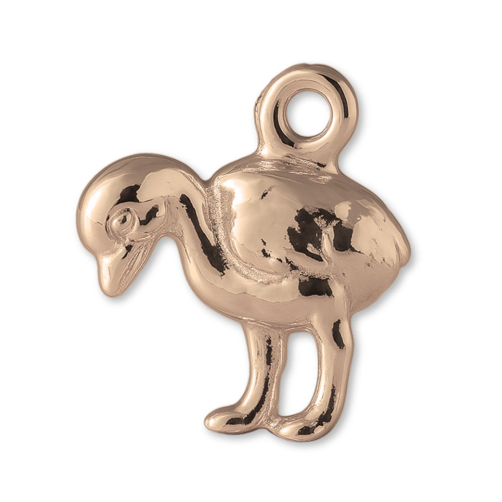 9ct Rose Gold - Baby Chicklet Charm