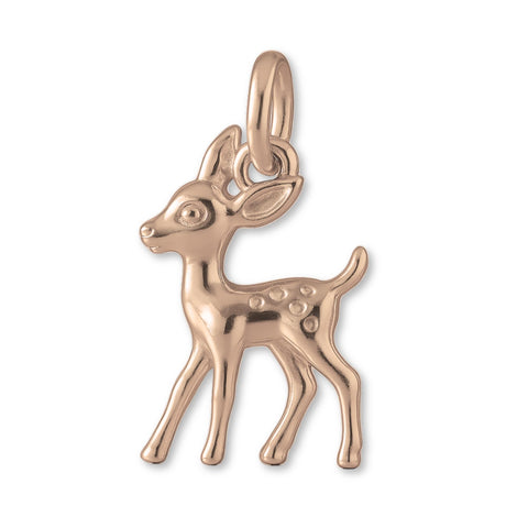 9ct Rose Gold - Forest Deer Charm