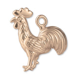 18ct Rose Gold - Barn Rooster Charm