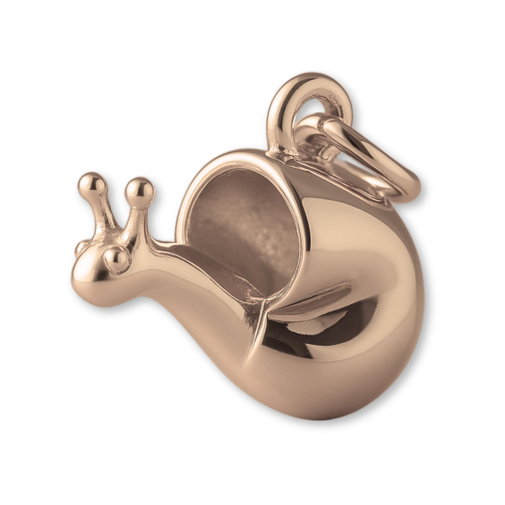 9ct Rose Gold - Garden Snail Charm
