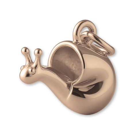 9ct Rose Gold - Garden Snail Charm