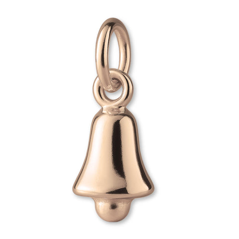 18ct Rose Gold - Classic Christmas Bell Charm
