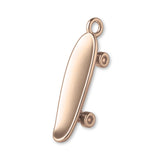 9ct Rose Gold - Old-School Penny Skateboard Charm