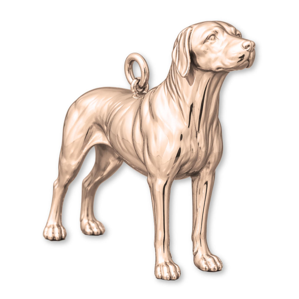 9ct Rose Gold - Rhodesian Ridgeback Dog Charm