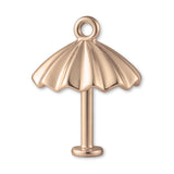 18ct Rose Gold - Beach Umbrella Charm