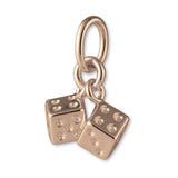 9ct Rose Gold - Twin Dice Charm