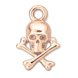 9ct Rose Gold - Skull and Crossbones Charm
