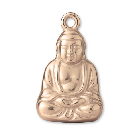 18ct Rose Gold - Meditating Buddha Charm