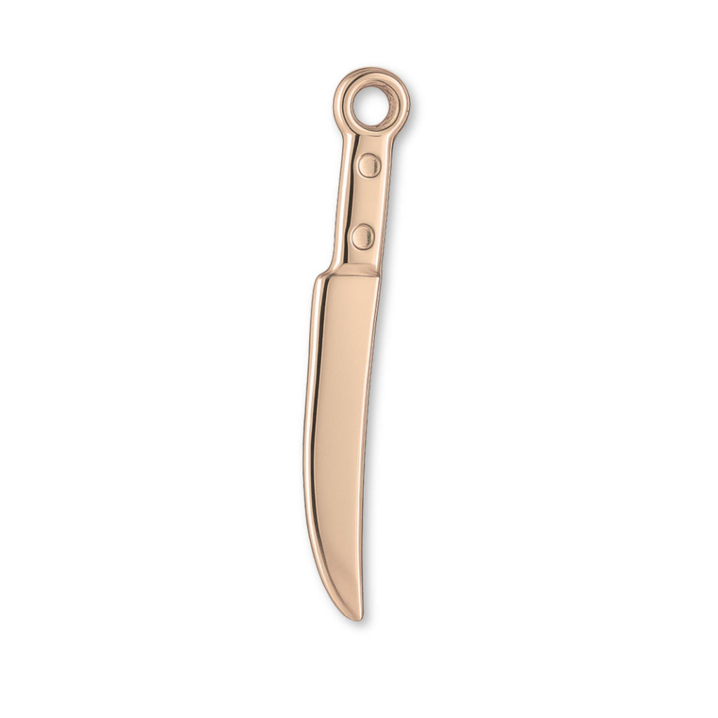 9ct Rose Gold - Chef's Knife Charm