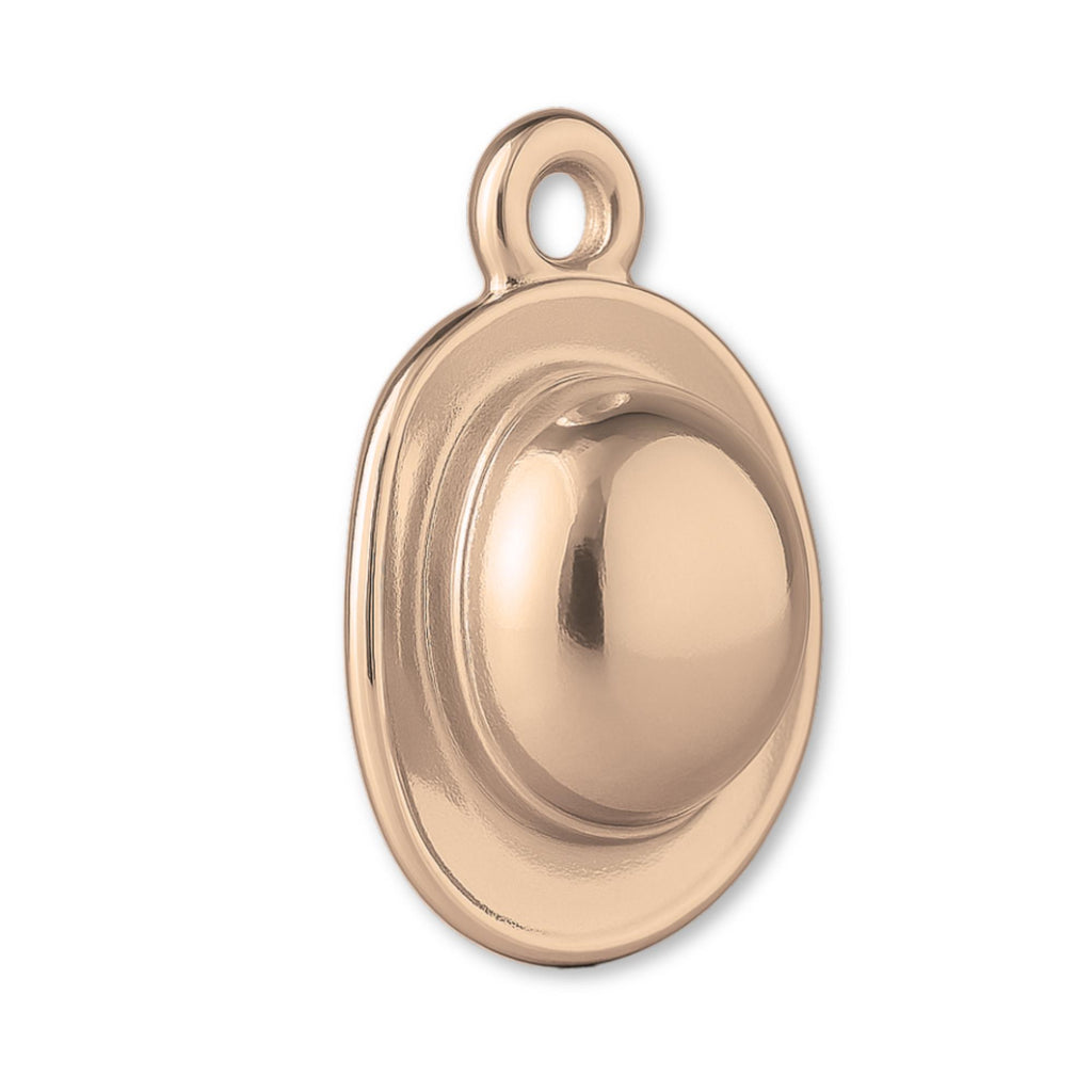 18ct Rose Gold - Bowler Hat Charm