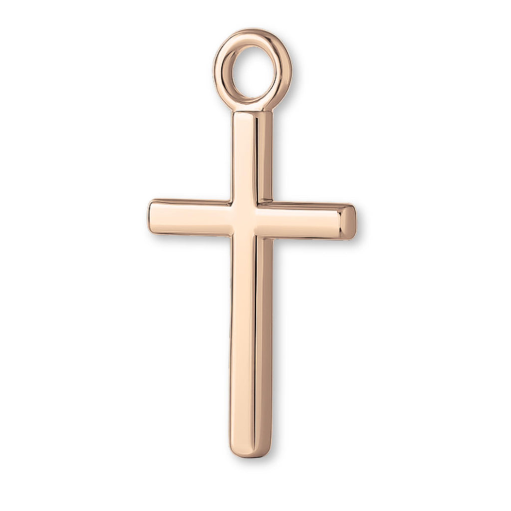 18ct Rose Gold - Mini Crucifix Charm