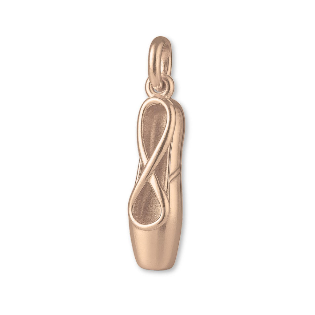9ct Rose Gold - Pointe Ballet Shoe Charm