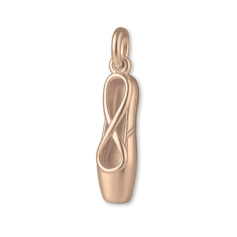 9ct Rose Gold - Pointe Ballet Shoe Charm