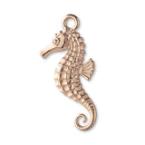 9ct Rose Gold - Scaled Seahorse Charm