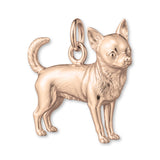 9ct Rose Gold - Chihuahua Dog Charm