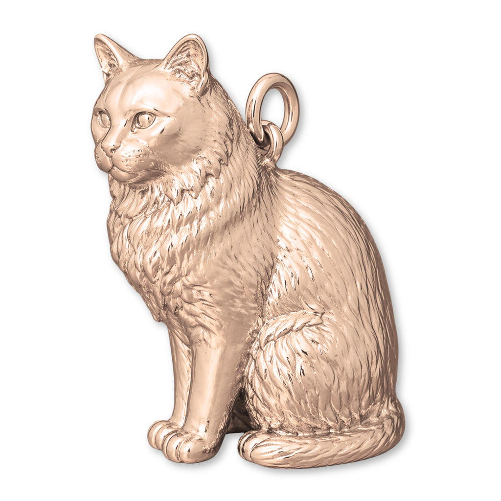 9ct Rose Gold - Balinese Cat Charm