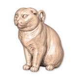 18ct Rose Gold - Scottish Fold Cat Charm