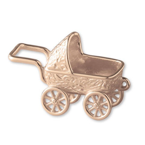 18ct Rose Gold - Victorian Pram Charm