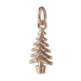 9ct Rose Gold - Potted Fir Christmas Tree Charm