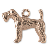 9ct Rose Gold - Shaggy Labradoodle Dog Charm