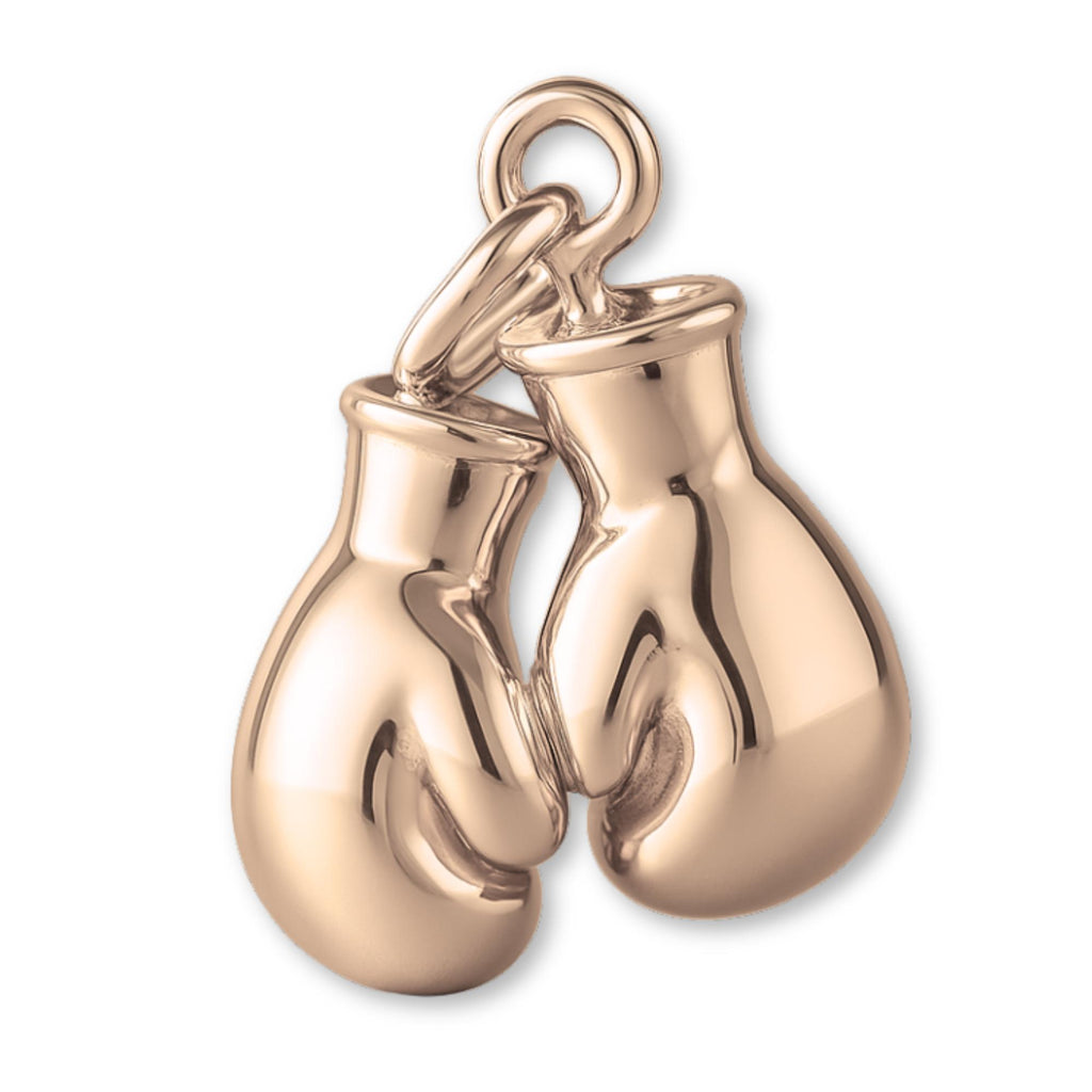 9ct Rose Gold - Boxing Gloves Charm