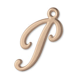18ct Rose Gold - Cursive Letter Charm