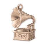 9ct Rose Gold - Gramophone Record Player Charm
