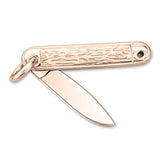 18ct Rose Gold - Folding Pocket Knife Charm