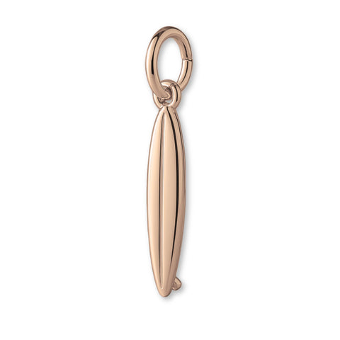 9ct Rose Gold - Shortboard Surfboard Charm