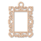 9ct Rose Gold - Heart Frame Charm