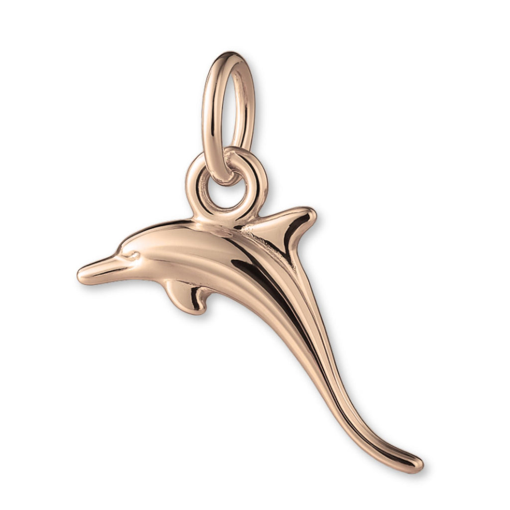 18ct Rose Gold - Jumping Dolphin Charm