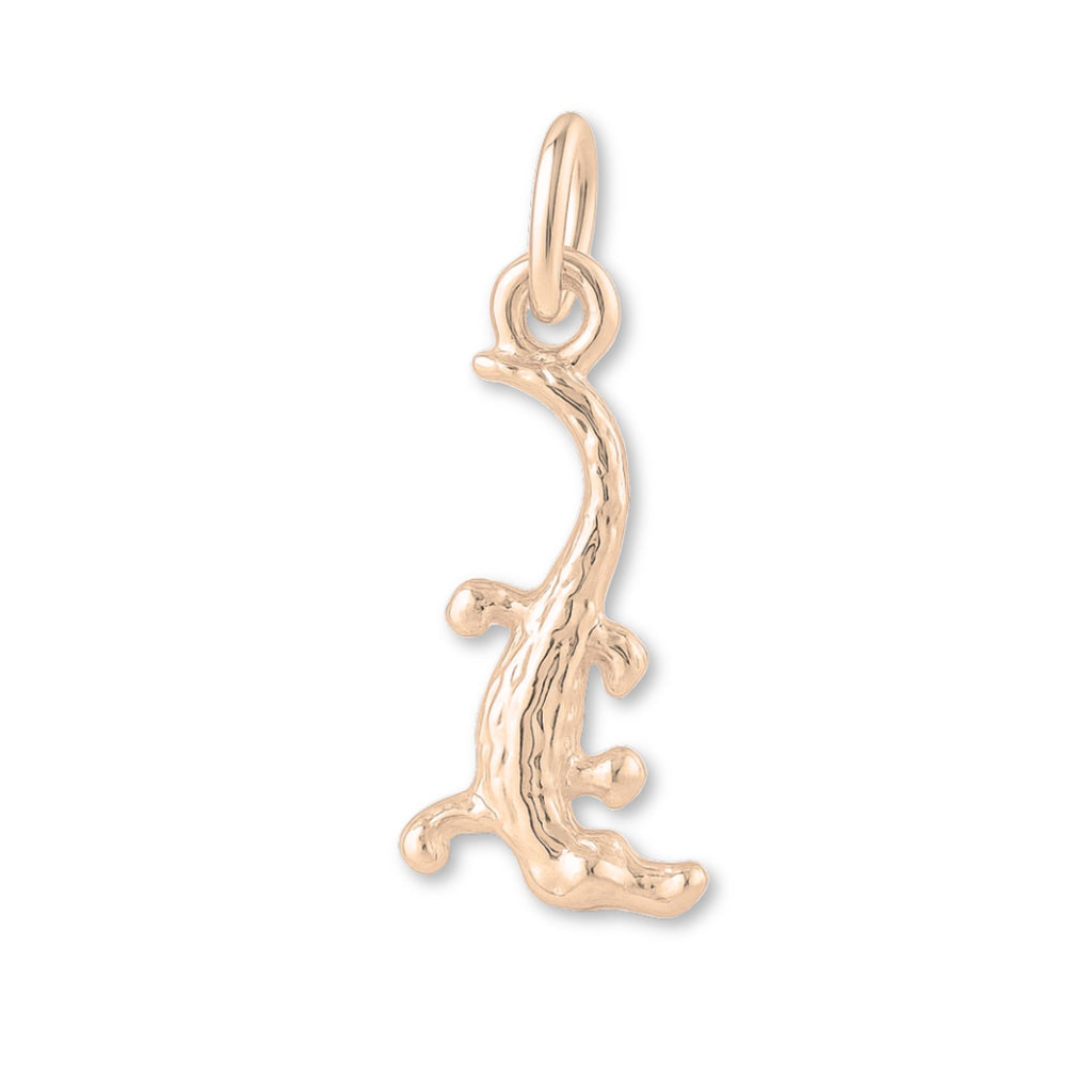 9ct Rose Gold - Saltwater Crocodile Charm