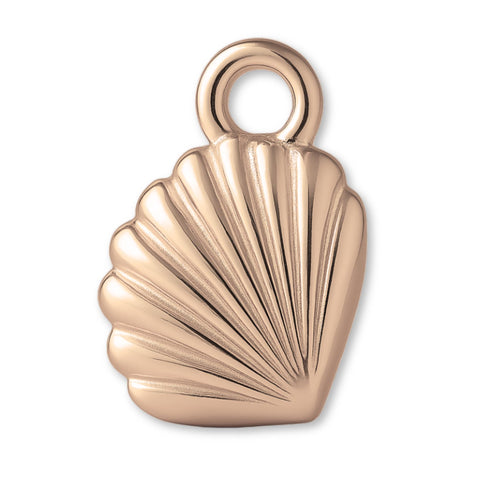 18ct Rose Gold - Lagoon Cockle Shell Charm