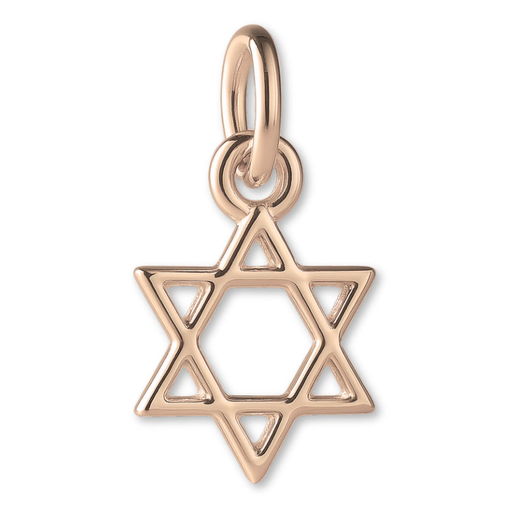 9ct Rose Gold - Mini Star of David Charm