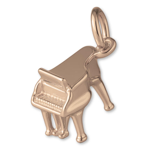 18ct Rose Gold - Classic Grand Piano Charm