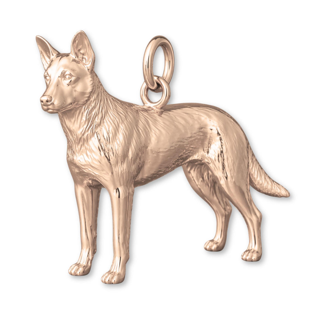 9ct Rose Gold - Australian Cattle Dog Charm