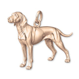 18ct Rose Gold - Vizsla Dog Charm