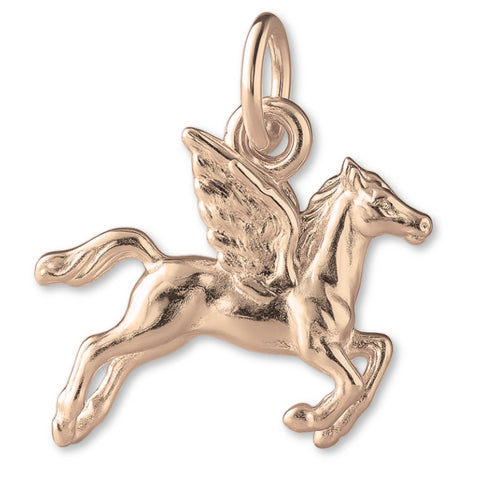 18ct Rose Gold - Flying Pegasus Charm