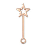 18ct Rose Gold - Star Wand Charm