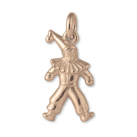 18ct Rose Gold - Ruffled Collar Clown Charm