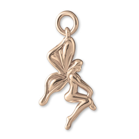 18ct Rose Gold - Garden Fairy Charm