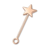18ct Rose Gold - Fairy Wand Charm