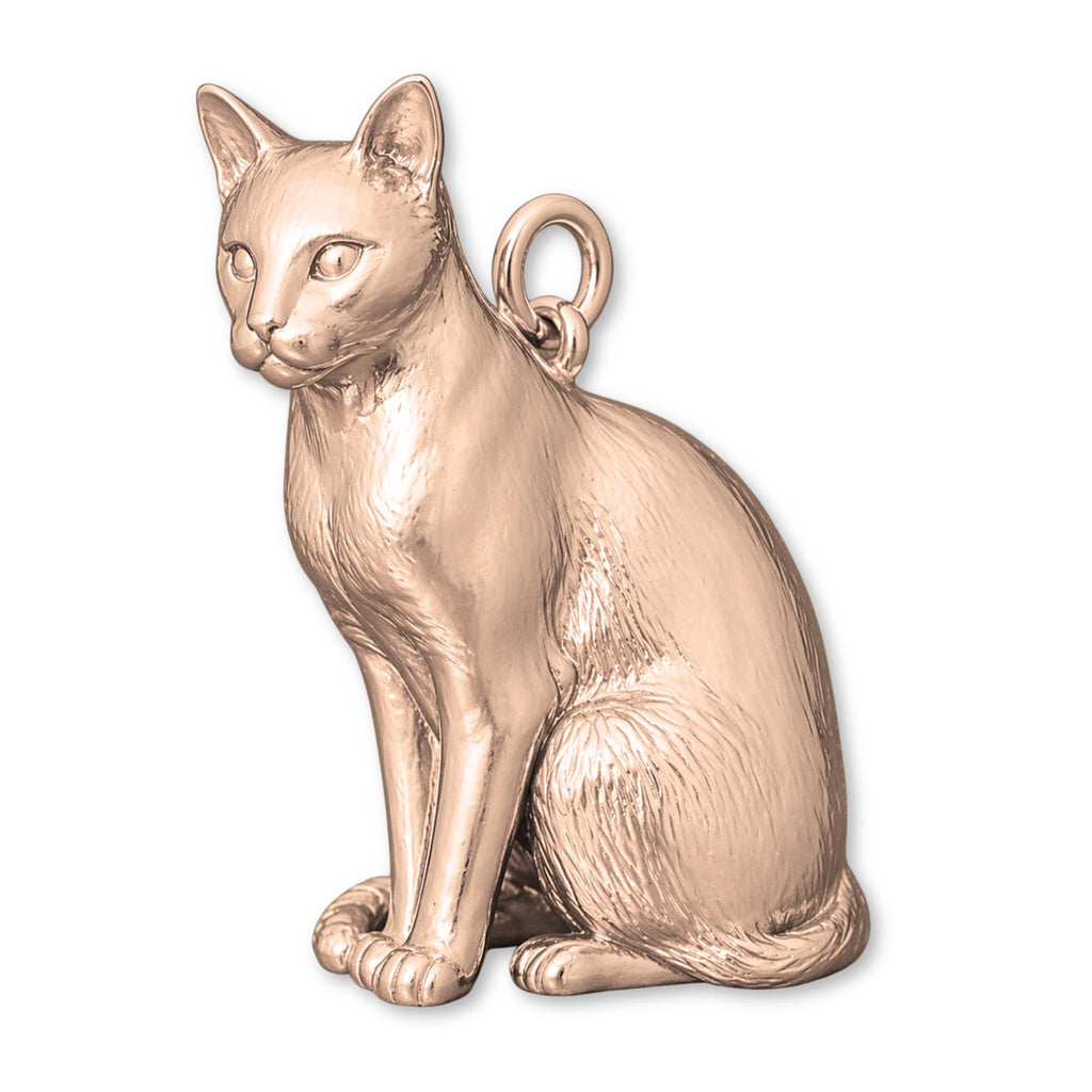 18ct Rose Gold - Bombay Cat Charm