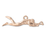 18ct Rose Gold - Spear Fishing Diver Charm